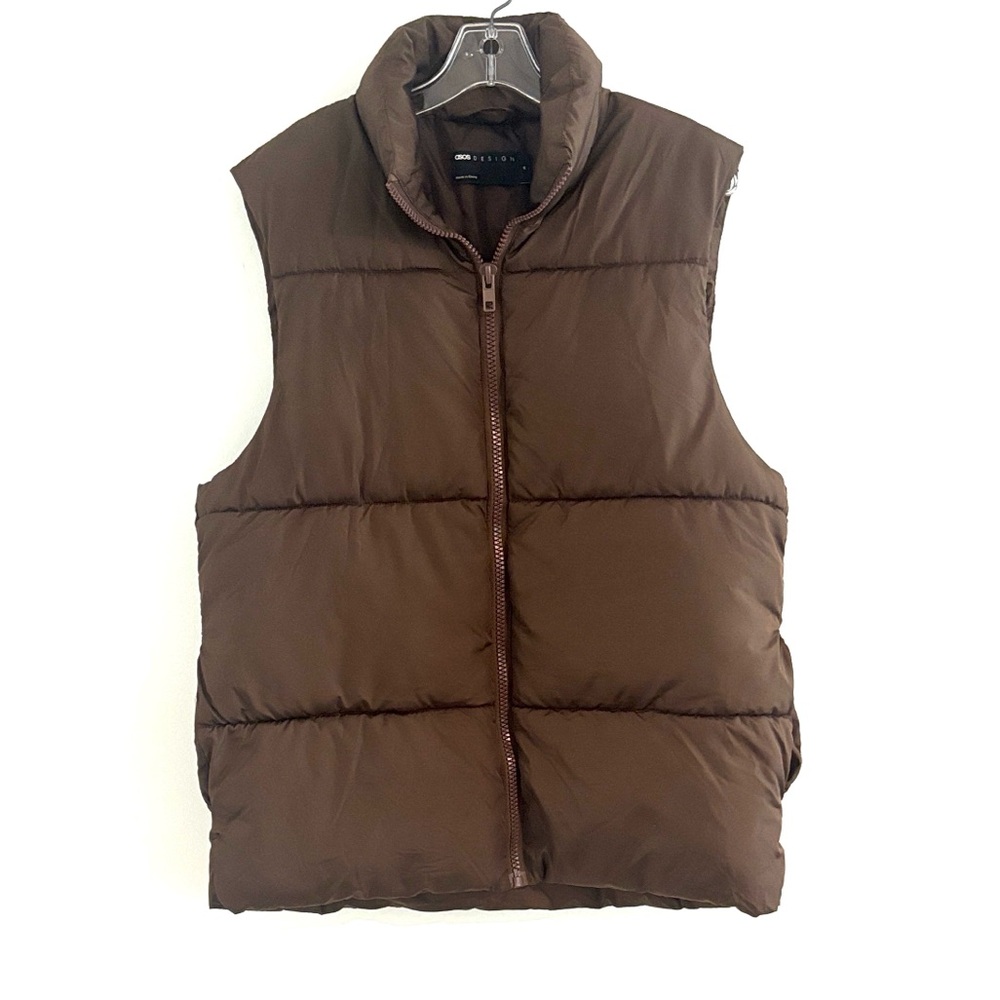 ASOS Size M Men's‎ Chocolate Brown Puffer Vest